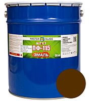 Эмаль ПФ-115 коричневая, 20 кг, Мастер Класс